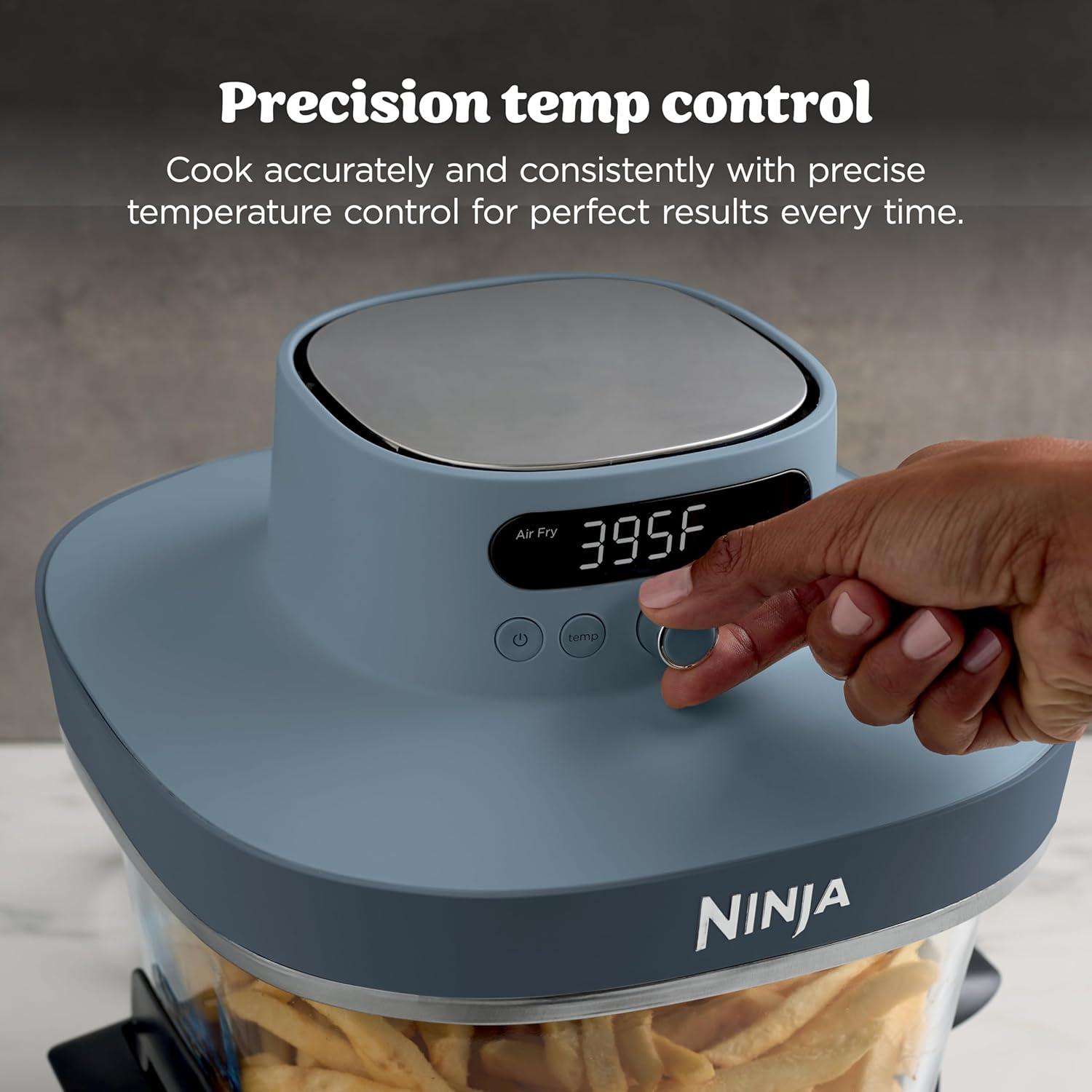 Ninja Crispi Pro 6-in-1 Glass Air Fryer | 450°F, Nontoxic, 6qt & 2.5qt Containers & Lids | Microwave, Freezer, Dishwasher Safe | Max Crisp, Air Fry, Bake, Roast, Recrisp, Dehydrate |Cyberspace AS101CY - Image 5