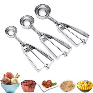 Ice Cream Scoop, 3Pcs Cookie Scoop ...