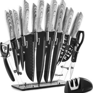 Keewah 19 Pieces Kitchen Knife Set,...