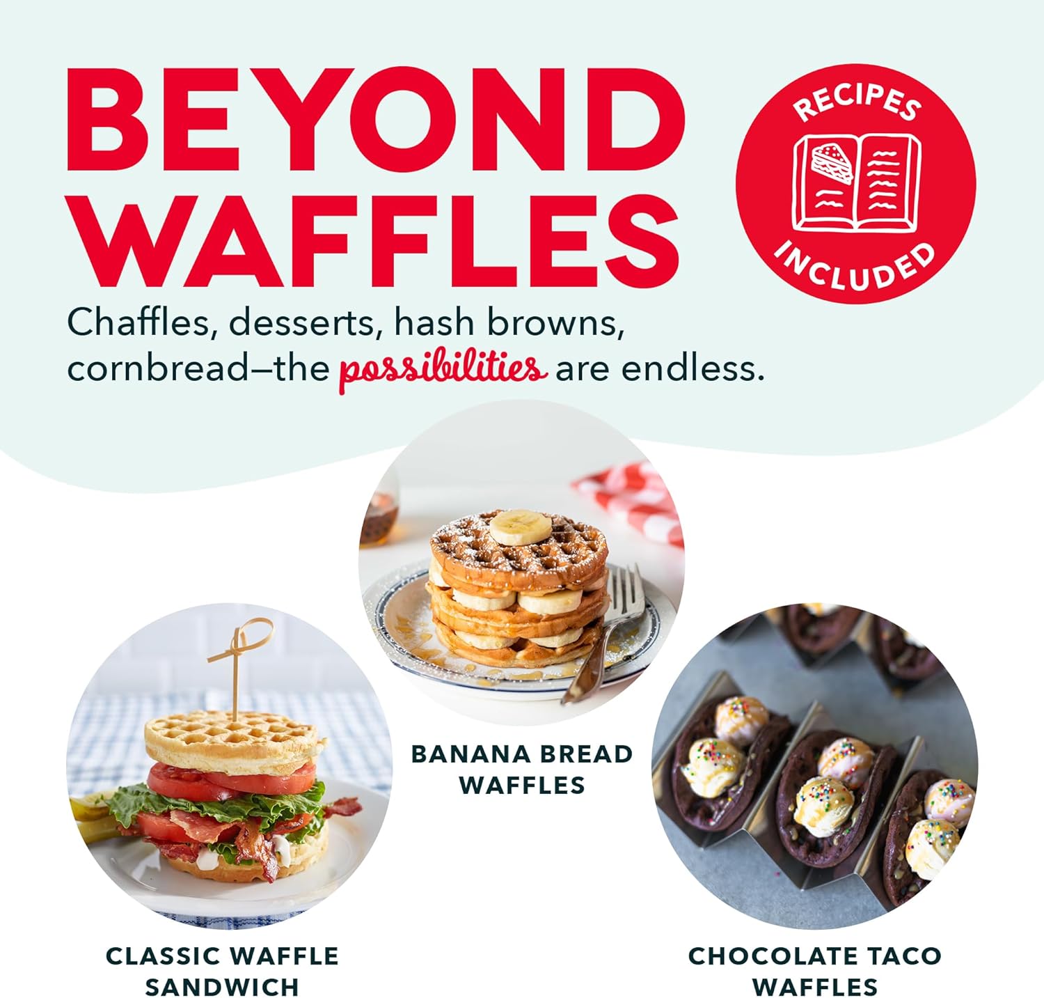 Dash Mini Waffle Maker- Compact Electric Iron for Creative Homemade Treats - PTFE nonstick surface - Easy-to-Clean - Perfect for Kids & Families - Pink - Image 5