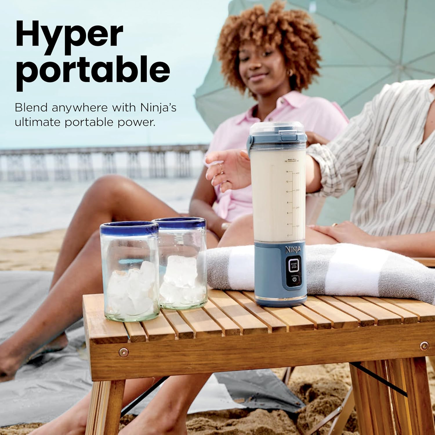 Ninja BC151EM Blast Portable Blender, Cordless, 18oz. Vessel, Personal Blender-for Shakes & Smoothies, BPA Free, Leakproof-Lid & Sip Spout, USB-C Rechargeable, Dishwasher Safe Parts, Forest Green - Image 7