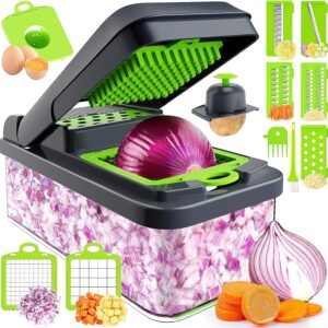 12-in-1 Vegetable Chopper, 7 Blade ...