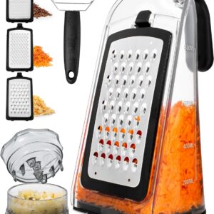 Cheese Grater with Garlic Crusher- ...
