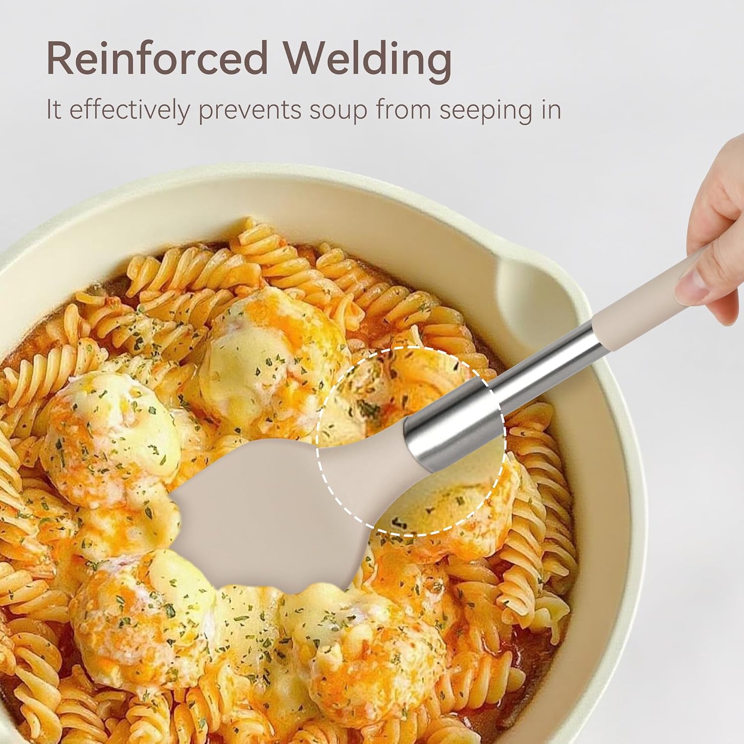 Silicone Cooking Utensils Set, 28 Pcs Kitchen Utensils Set 446°F Heat Resistant Spatula Set, Food Grade Silicone and Stainless Steel Handle Kitchen Gadgets for Nonstick Cookware BPA Free - Image 4