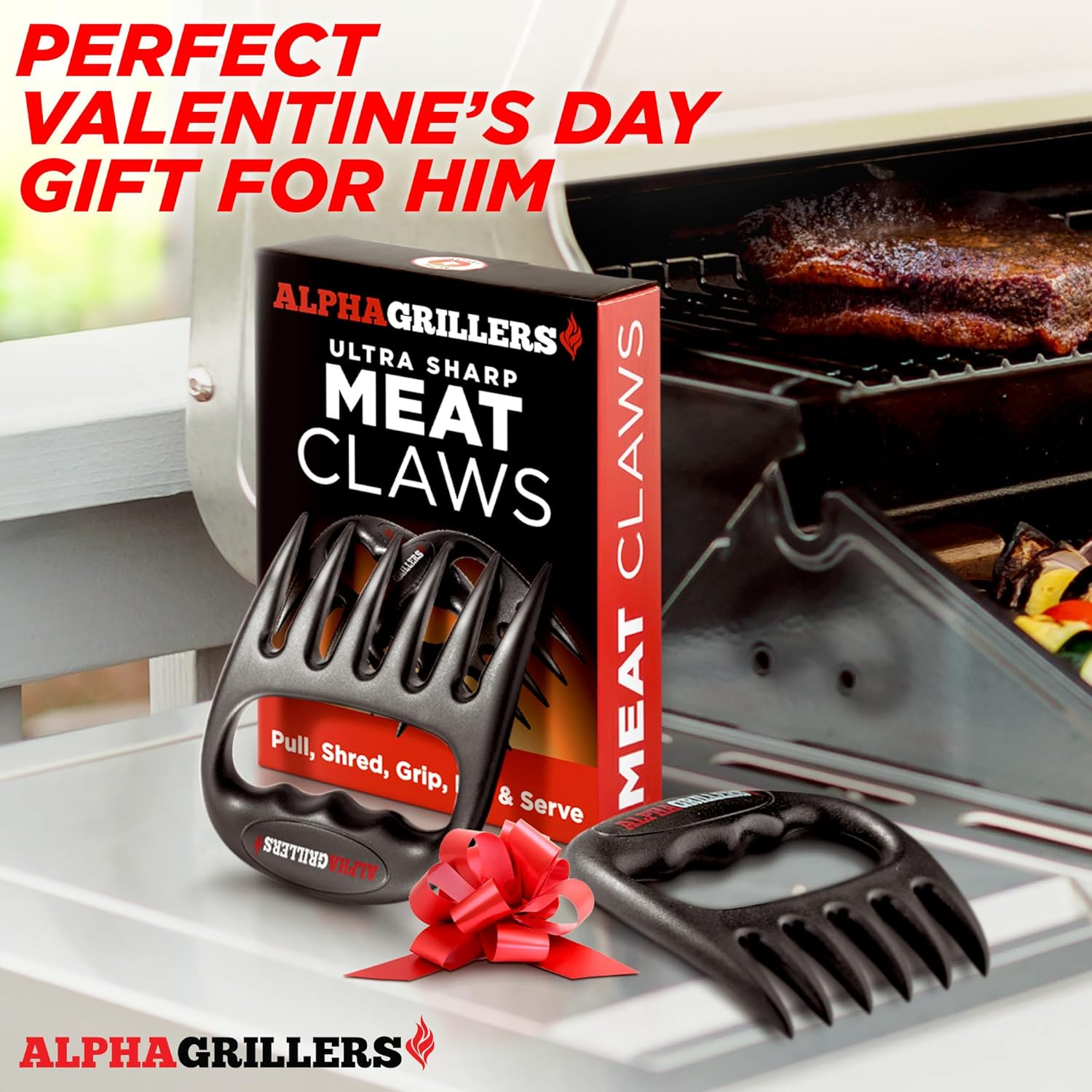 Alpha Grillers Meat Shredder Claws - Grilling and Smoker Accessories Gifts for Men Valentines Day Gifts for Him - Image 3