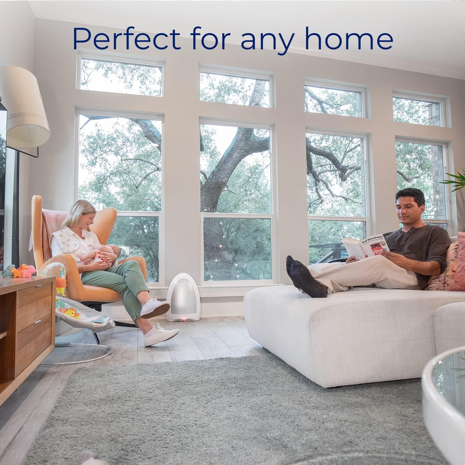 EyeVac Home Touchless Vacuum Automatic Dustpan - Great for Sweeping Pet Hair Food Dirt Kitchen - Ultra Fast & Powerful, No More Bending Down, Bagless, Corded, Automatic Sensors, 1000 Watt (White) - Image 6