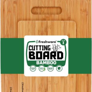 Freshware Bamboo Cutting Board Set ...