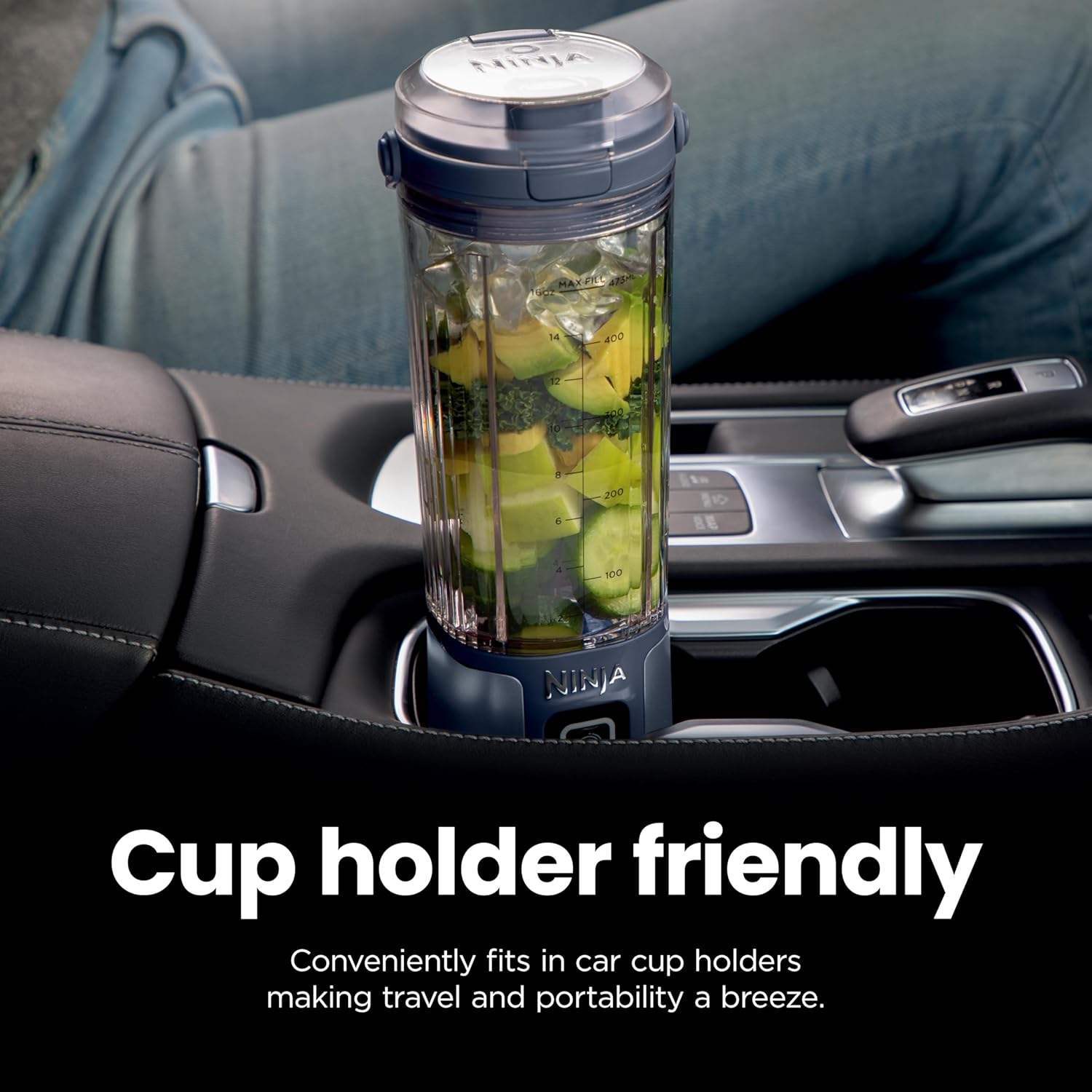 Ninja BC151EM Blast Portable Blender, Cordless, 18oz. Vessel, Personal Blender-for Shakes & Smoothies, BPA Free, Leakproof-Lid & Sip Spout, USB-C Rechargeable, Dishwasher Safe Parts, Forest Green - Image 8