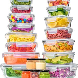 40pc Set Glass Food Storage Contain...
