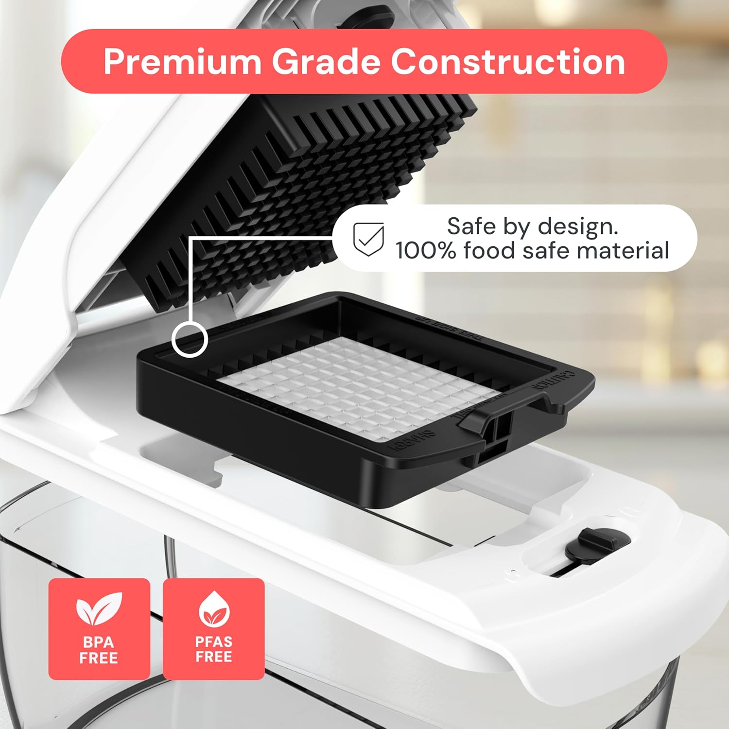 Fullstar The Original Pro Chopper - Vegetable Chopper and Spiralizer, Food Chopper with Container, Fruit Slicer, Kitchen Gadgets & Gifts, Home Essentials (4 in 1, White) - Image 5