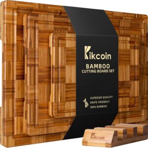 Kikcoin Extra Large Bamboo Cutting ...