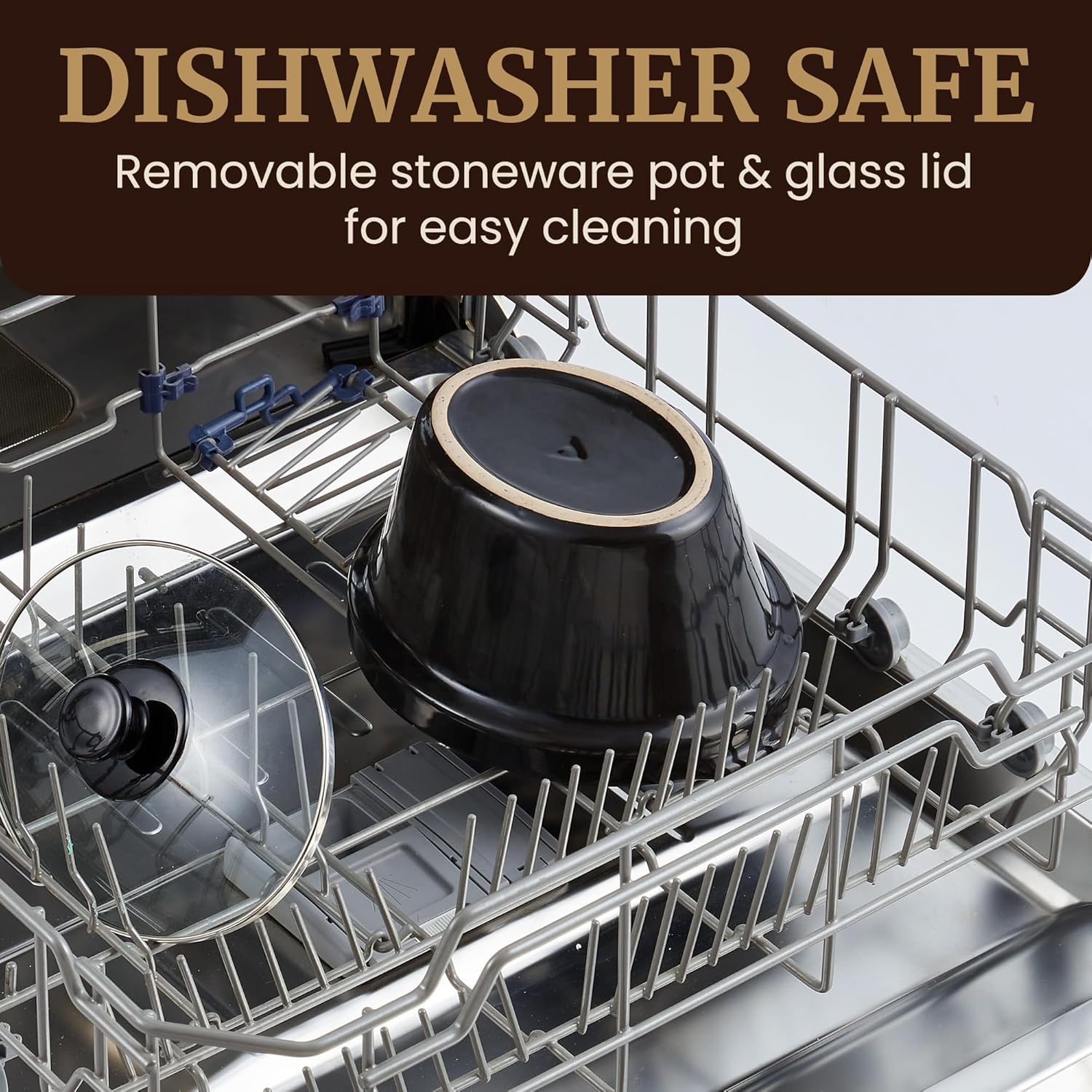 Elite Gourmet MST-275XP Electric Oval Slow Cooker, 2Qt Capacity, Purple - Image 5