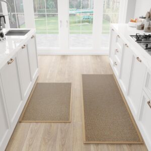Kitchen Mat Set of 2 PCS, Cushioned...