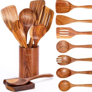 9 Piece Natural Teak Wooden Kitchen...